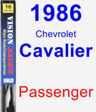 Passenger Wiper Blade for 1986 Chevrolet Cavalier - Vision Saver