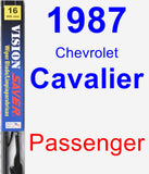 Passenger Wiper Blade for 1987 Chevrolet Cavalier - Vision Saver