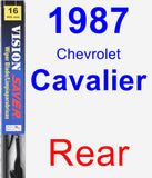 Rear Wiper Blade for 1987 Chevrolet Cavalier - Vision Saver