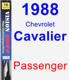 Passenger Wiper Blade for 1988 Chevrolet Cavalier - Vision Saver