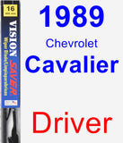 Driver Wiper Blade for 1989 Chevrolet Cavalier - Vision Saver