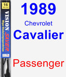 Passenger Wiper Blade for 1989 Chevrolet Cavalier - Vision Saver