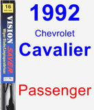 Passenger Wiper Blade for 1992 Chevrolet Cavalier - Vision Saver