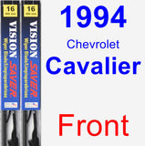 Front Wiper Blade Pack for 1994 Chevrolet Cavalier - Vision Saver