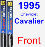 Front Wiper Blade Pack for 1995 Chevrolet Cavalier - Vision Saver