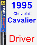 Driver Wiper Blade for 1995 Chevrolet Cavalier - Vision Saver