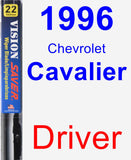 Driver Wiper Blade for 1996 Chevrolet Cavalier - Vision Saver