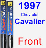 Front Wiper Blade Pack for 1997 Chevrolet Cavalier - Vision Saver