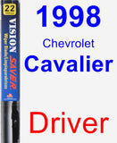 Driver Wiper Blade for 1998 Chevrolet Cavalier - Vision Saver