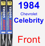 Front Wiper Blade Pack for 1984 Chevrolet Celebrity - Vision Saver