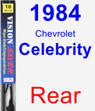 Rear Wiper Blade for 1984 Chevrolet Celebrity - Vision Saver