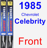 Front Wiper Blade Pack for 1985 Chevrolet Celebrity - Vision Saver