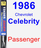 Passenger Wiper Blade for 1986 Chevrolet Celebrity - Vision Saver