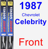 Front Wiper Blade Pack for 1987 Chevrolet Celebrity - Vision Saver
