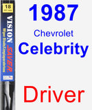 Driver Wiper Blade for 1987 Chevrolet Celebrity - Vision Saver