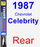 Rear Wiper Blade for 1987 Chevrolet Celebrity - Vision Saver