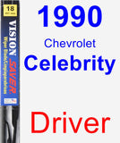 Driver Wiper Blade for 1990 Chevrolet Celebrity - Vision Saver