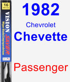 Passenger Wiper Blade for 1982 Chevrolet Chevette - Vision Saver