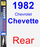 Rear Wiper Blade for 1982 Chevrolet Chevette - Vision Saver