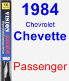 Passenger Wiper Blade for 1984 Chevrolet Chevette - Vision Saver