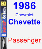 Passenger Wiper Blade for 1986 Chevrolet Chevette - Vision Saver