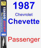 Passenger Wiper Blade for 1987 Chevrolet Chevette - Vision Saver