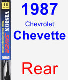 Rear Wiper Blade for 1987 Chevrolet Chevette - Vision Saver