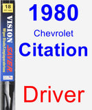 Driver Wiper Blade for 1980 Chevrolet Citation - Vision Saver