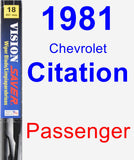 Passenger Wiper Blade for 1981 Chevrolet Citation - Vision Saver