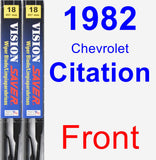 Front Wiper Blade Pack for 1982 Chevrolet Citation - Vision Saver