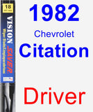 Driver Wiper Blade for 1982 Chevrolet Citation - Vision Saver