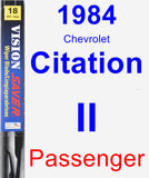 Passenger Wiper Blade for 1984 Chevrolet Citation II - Vision Saver