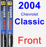 Front Wiper Blade Pack for 2004 Chevrolet Classic - Vision Saver