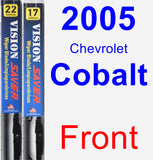 Front Wiper Blade Pack for 2005 Chevrolet Cobalt - Vision Saver