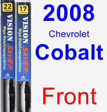 Front Wiper Blade Pack for 2008 Chevrolet Cobalt - Vision Saver