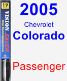 Passenger Wiper Blade for 2005 Chevrolet Colorado - Vision Saver