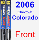 Front Wiper Blade Pack for 2006 Chevrolet Colorado - Vision Saver