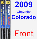 Front Wiper Blade Pack for 2009 Chevrolet Colorado - Vision Saver
