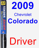 Driver Wiper Blade for 2009 Chevrolet Colorado - Vision Saver