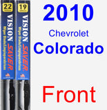 Front Wiper Blade Pack for 2010 Chevrolet Colorado - Vision Saver