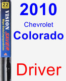 Driver Wiper Blade for 2010 Chevrolet Colorado - Vision Saver