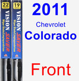 Front Wiper Blade Pack for 2011 Chevrolet Colorado - Vision Saver