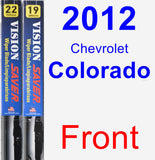 Front Wiper Blade Pack for 2012 Chevrolet Colorado - Vision Saver