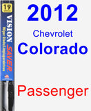 Passenger Wiper Blade for 2012 Chevrolet Colorado - Vision Saver