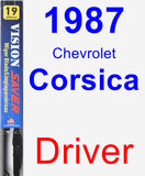 Driver Wiper Blade for 1987 Chevrolet Corsica - Vision Saver