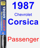 Passenger Wiper Blade for 1987 Chevrolet Corsica - Vision Saver