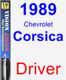 Driver Wiper Blade for 1989 Chevrolet Corsica - Vision Saver