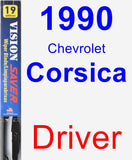 Driver Wiper Blade for 1990 Chevrolet Corsica - Vision Saver
