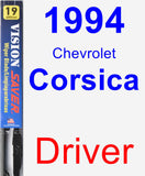Driver Wiper Blade for 1994 Chevrolet Corsica - Vision Saver