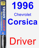 Driver Wiper Blade for 1996 Chevrolet Corsica - Vision Saver